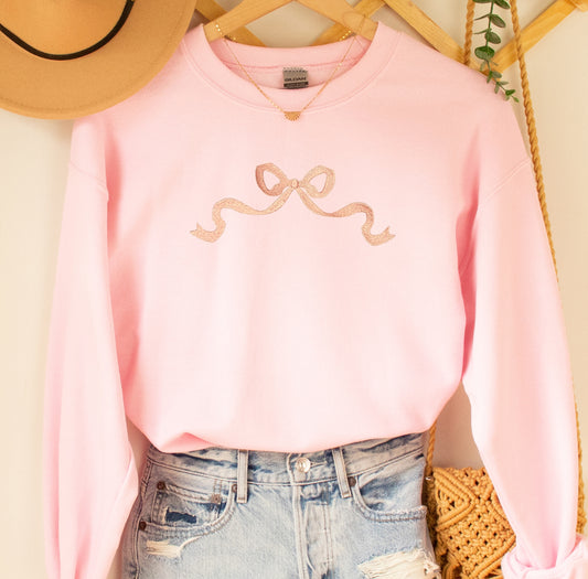 Simple Bow Sweatshirt SALE