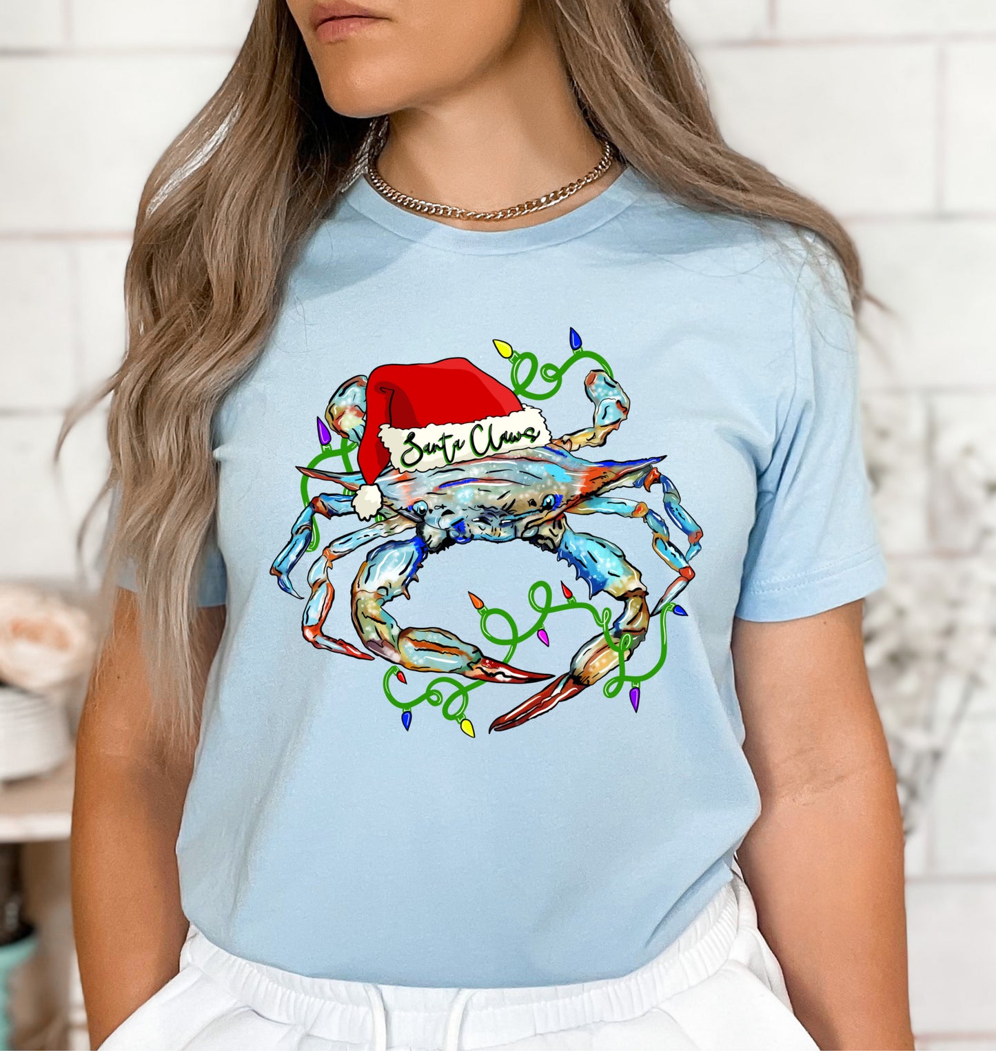Coastal Christmas Santa Claws (Front or Back Print)
