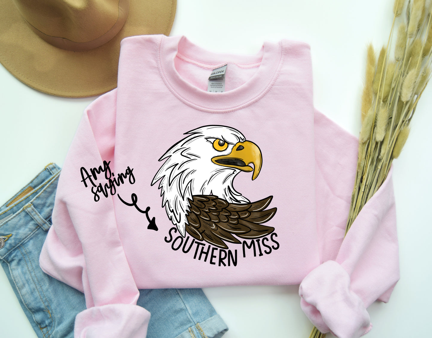 Eagle Drawing (Any School/Saying)