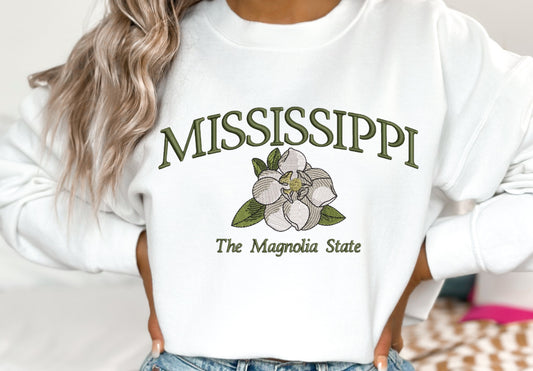 State Embroidered Sweatshirt Sale