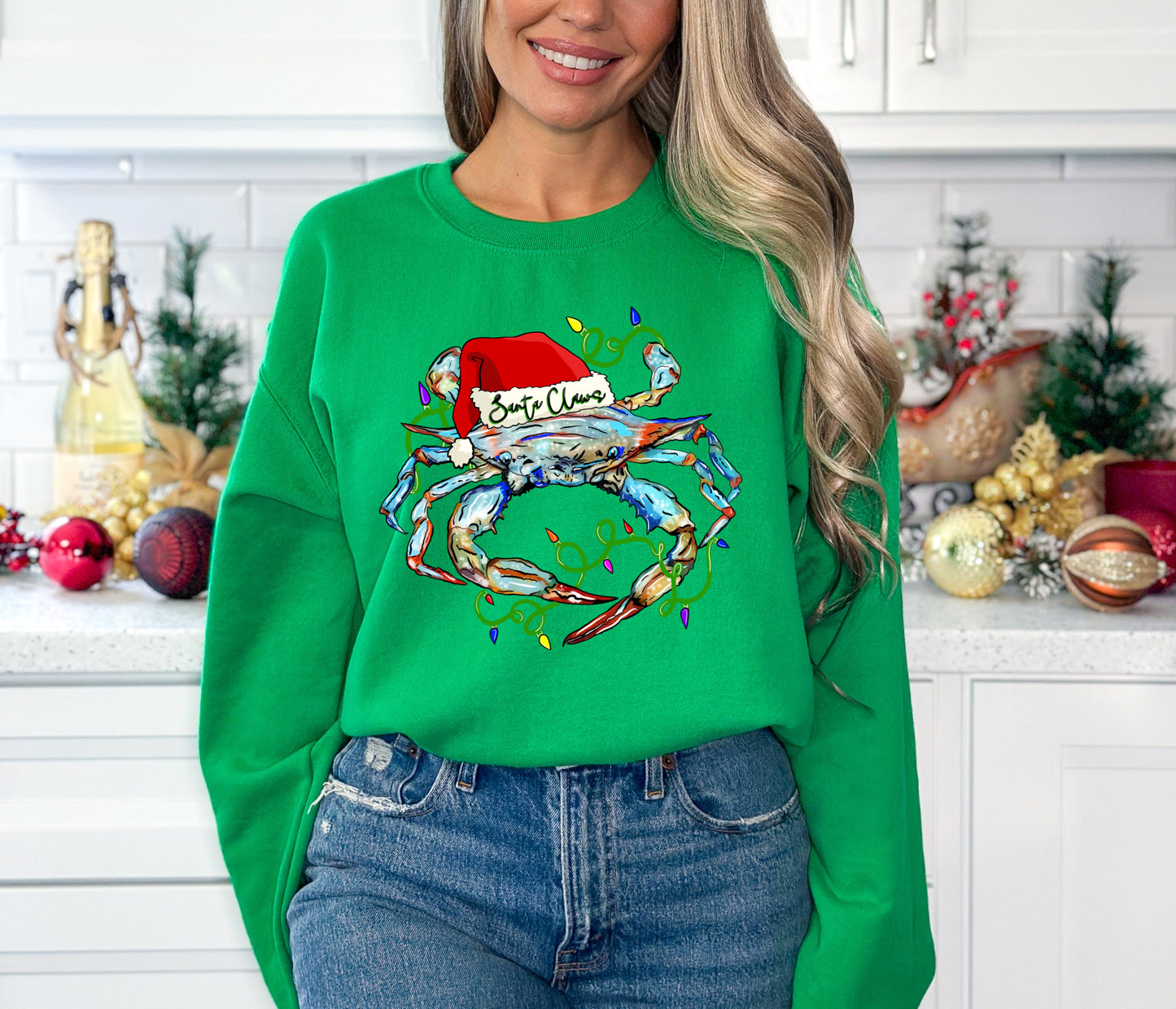 Coastal Christmas Santa Claws (Front or Back Print)