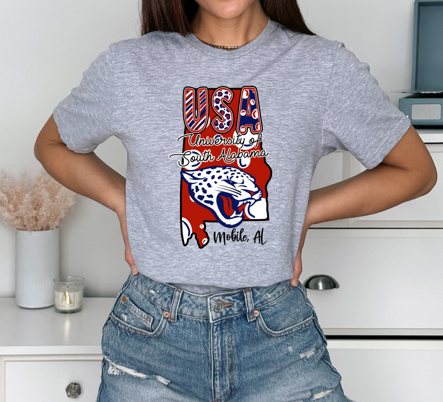 USA university of South Alabama Doodle State