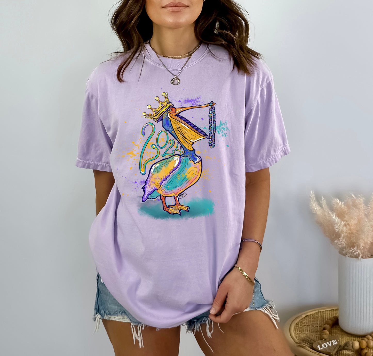 Mardi Gras Pelican (with or without year)
