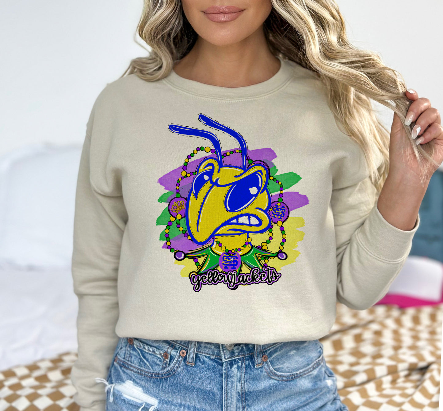 Yellowjackets Mardi Gras (SUBLIMATION SALE)