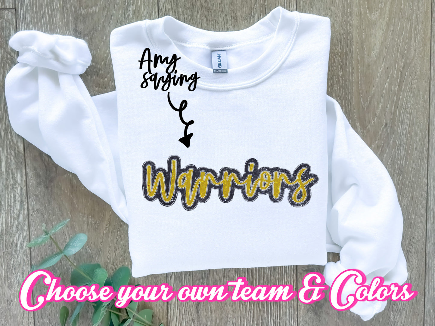 Faux Embroidery Mascot (Sublimation)