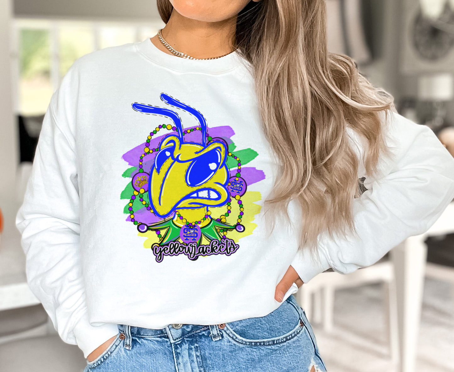 Yellowjackets Mardi Gras (SUBLIMATION SALE)