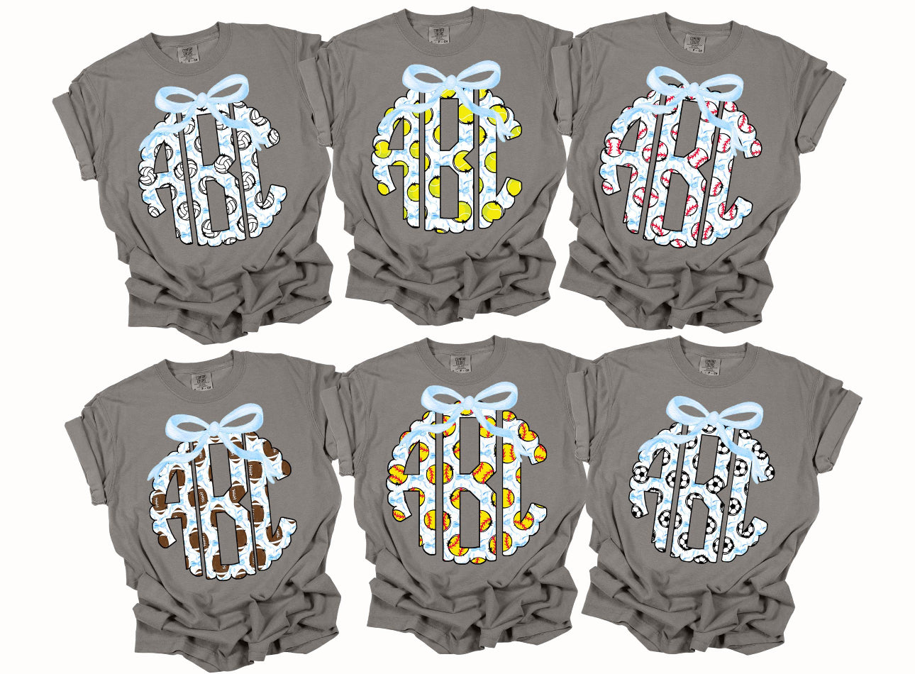 Sport Scallop Monogram