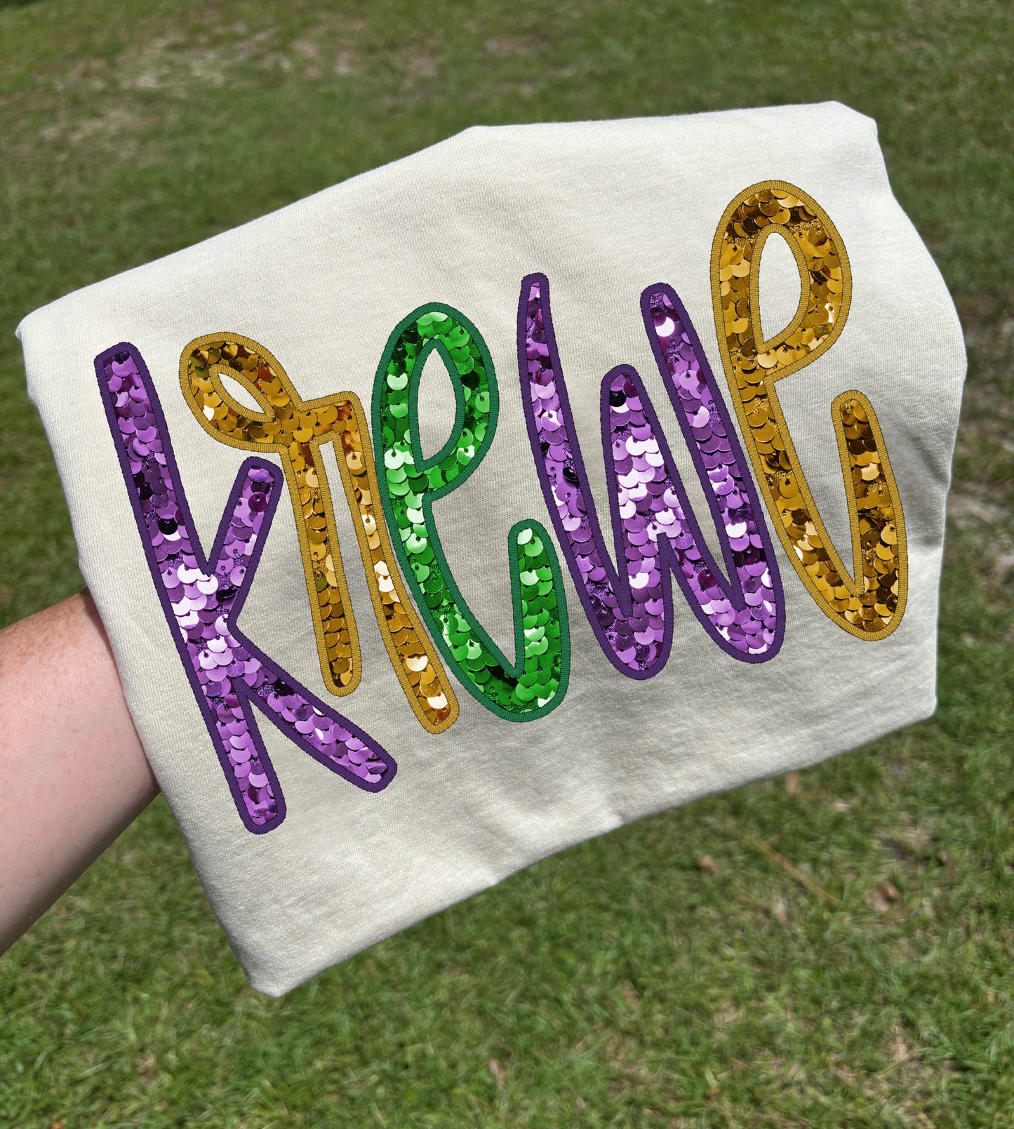 Mardi Gras Faux Glitter “Krewe”