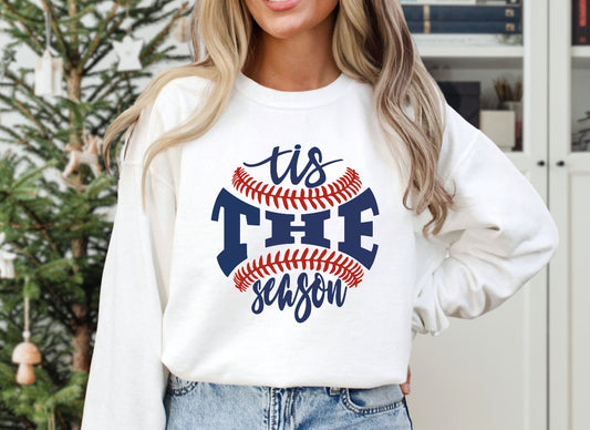 Tis The Season Baseball Shape