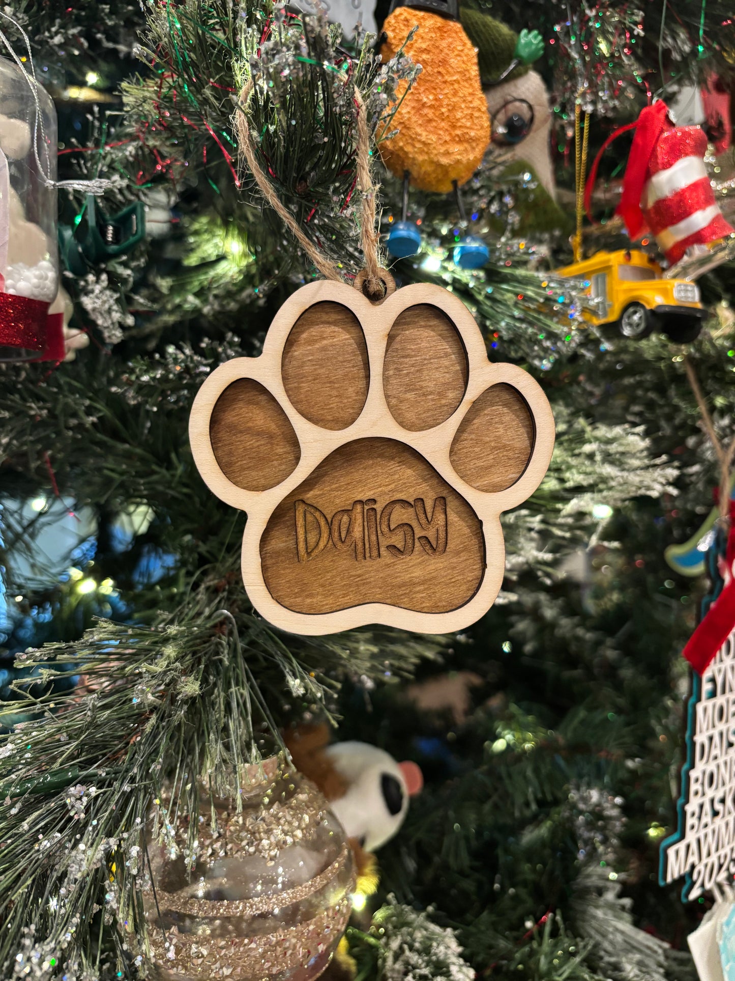 Paw Print Ornament