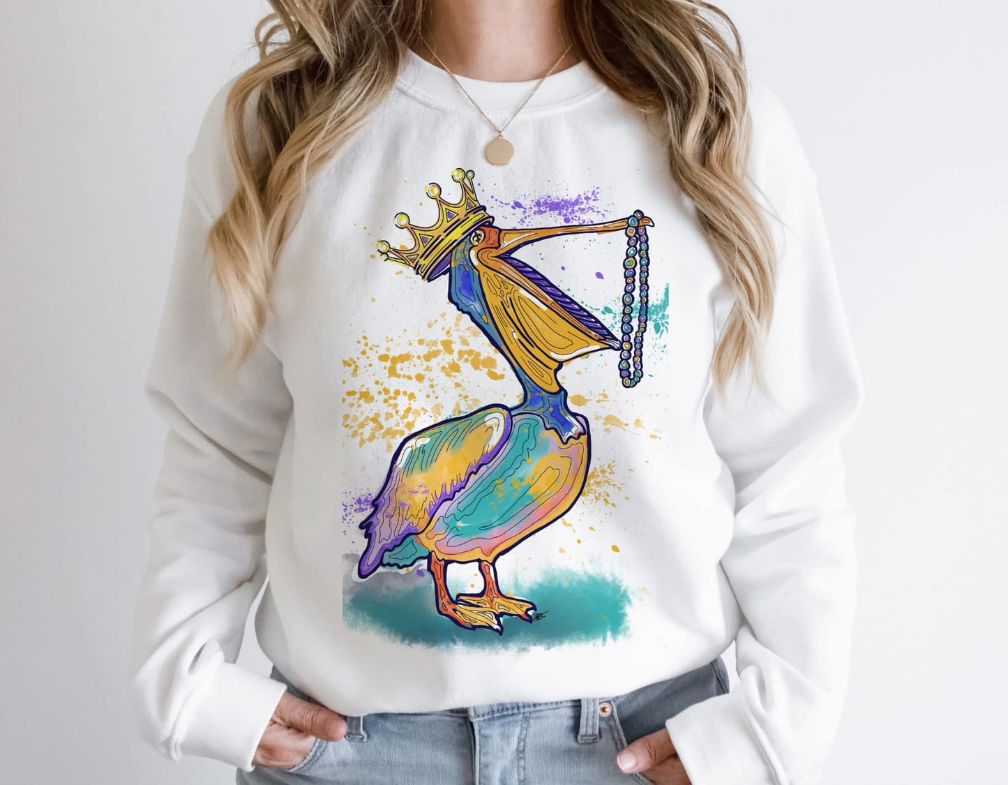 Mardi Gras Pelican (with or without year)