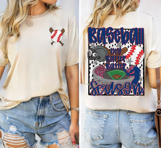 Baseball or Softball Season (Front/Back)