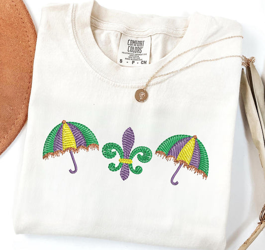 Embroidered MARDI GRAS