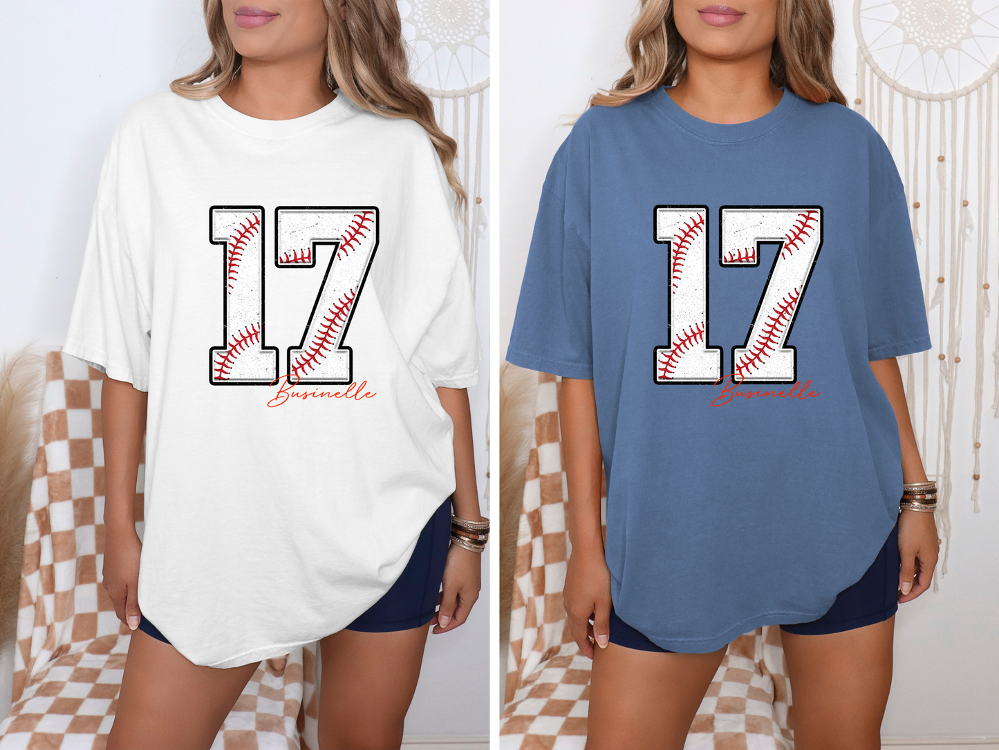 Sport Number/Cursive Name
