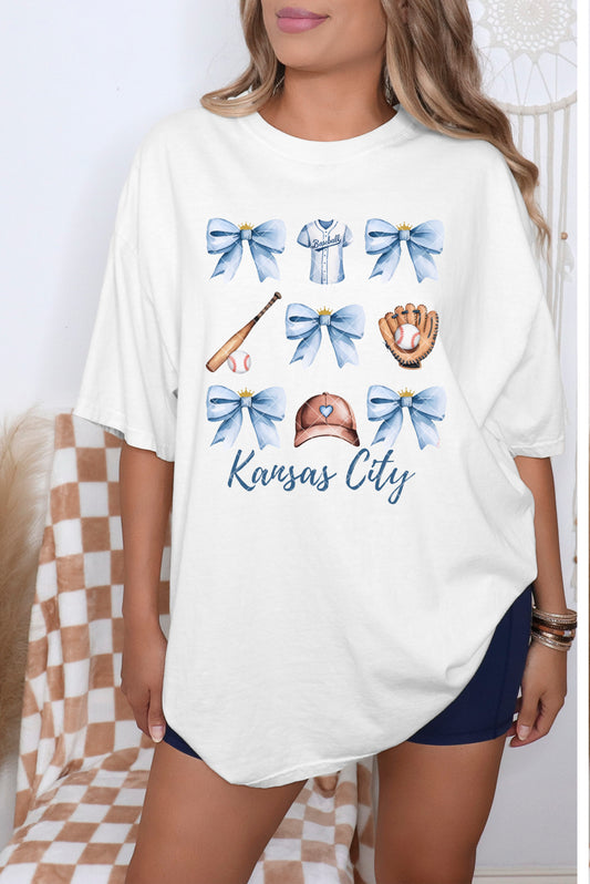 Blue Bow Baseball (Any Team/Color)