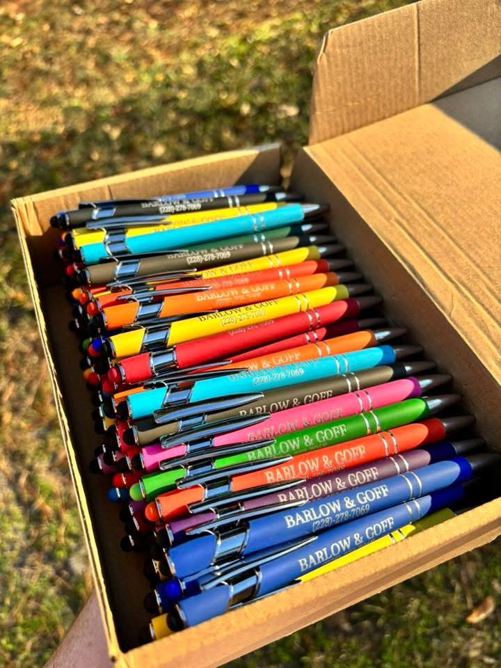 Multi Color Engraved Pens
