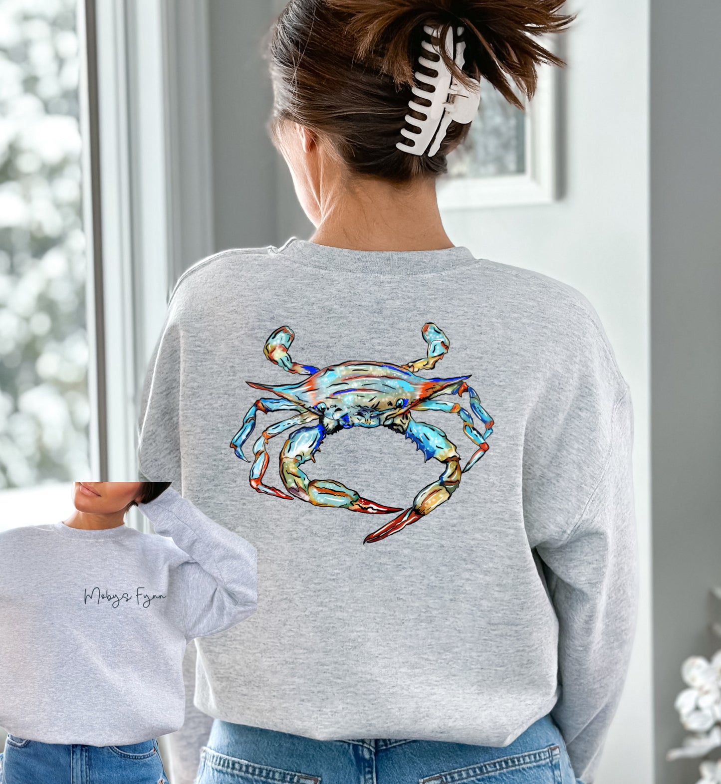 Watercolor Blue Crab
