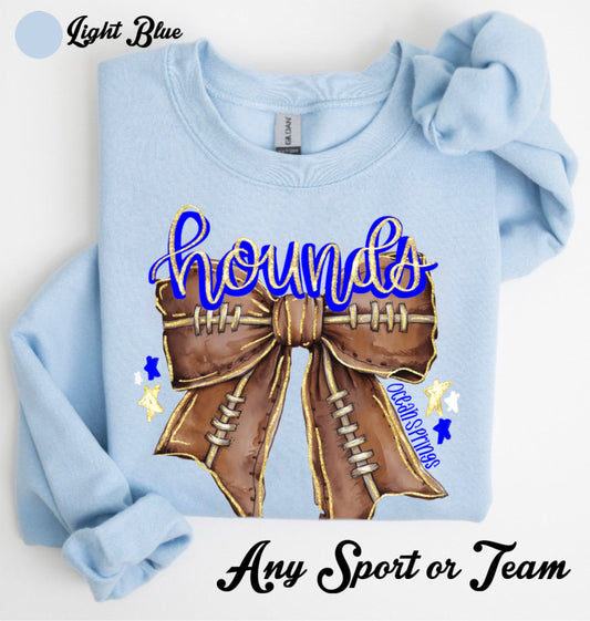Glitter Sport Bow (Any Team/Sport)