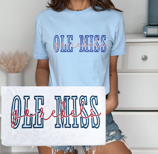 Go Rebels (Embroidered)