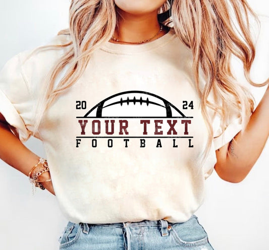 Custom Football Tee