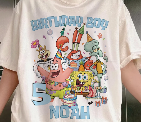 Sponge Birthday (Tell me saying in checkout notes)