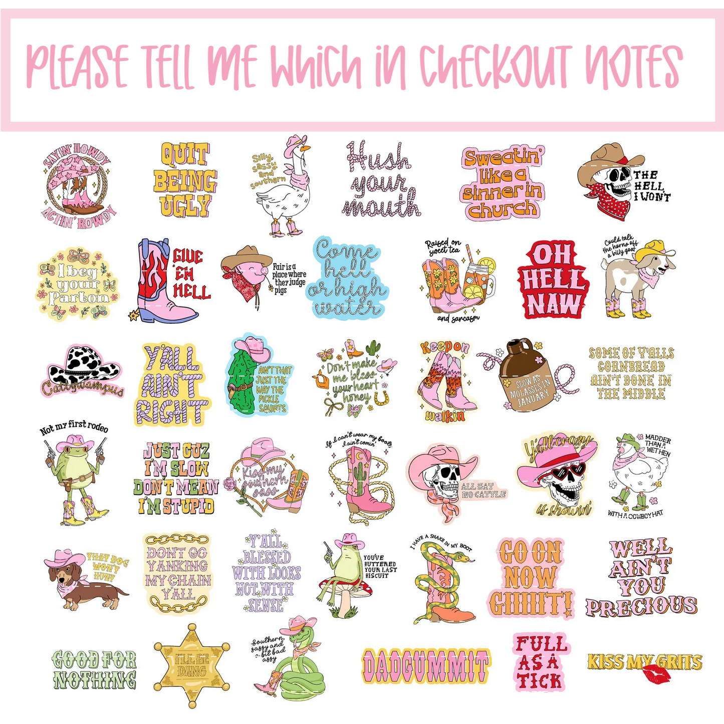 Funny Saying Tees (Tell me which in checkout notes)