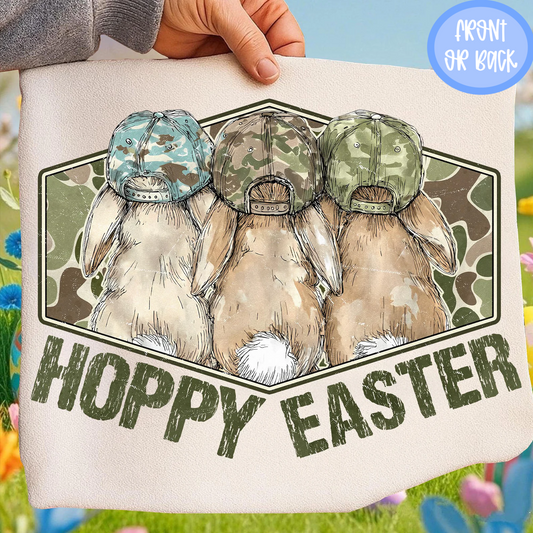 Hoppy Easter Camo Bunny Trio