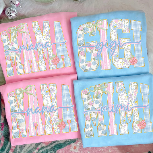 Floral Patchwork Letters (Any Saying)
