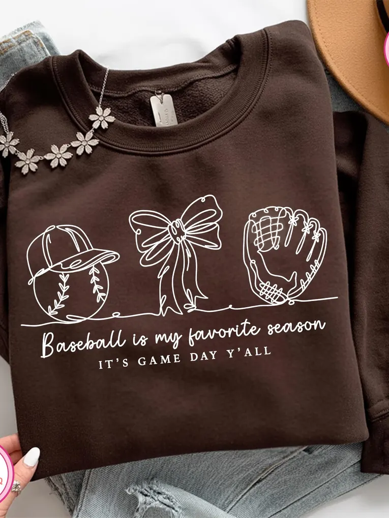 Baseball Is My Favorite Season Doodle (Any Sport/order from same link and tell me in checkout notes)