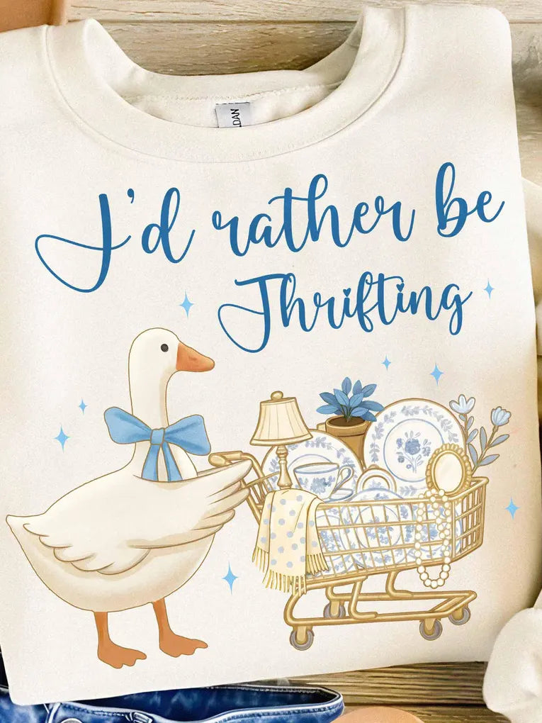 I'd Rather Be Thrifting (Duck/Cart)
