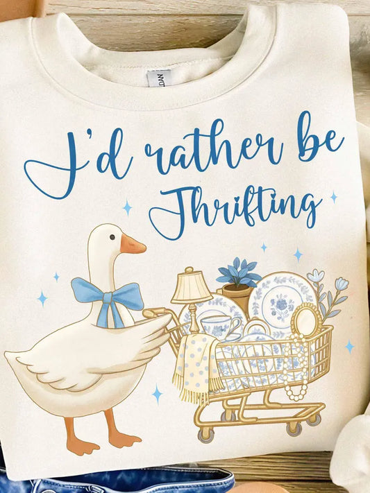 I'd Rather Be Thrifting (Duck/Cart)