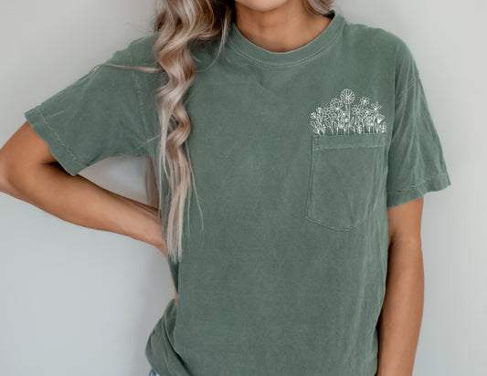 Wildflower Pocket Tee