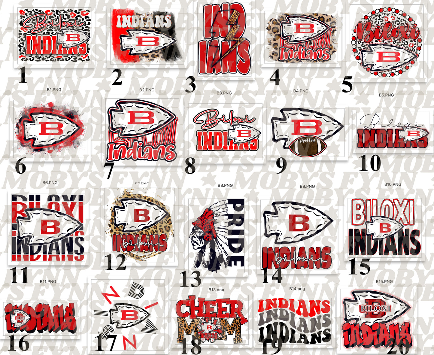 Biloxi 100 Designs (Screenprinted)