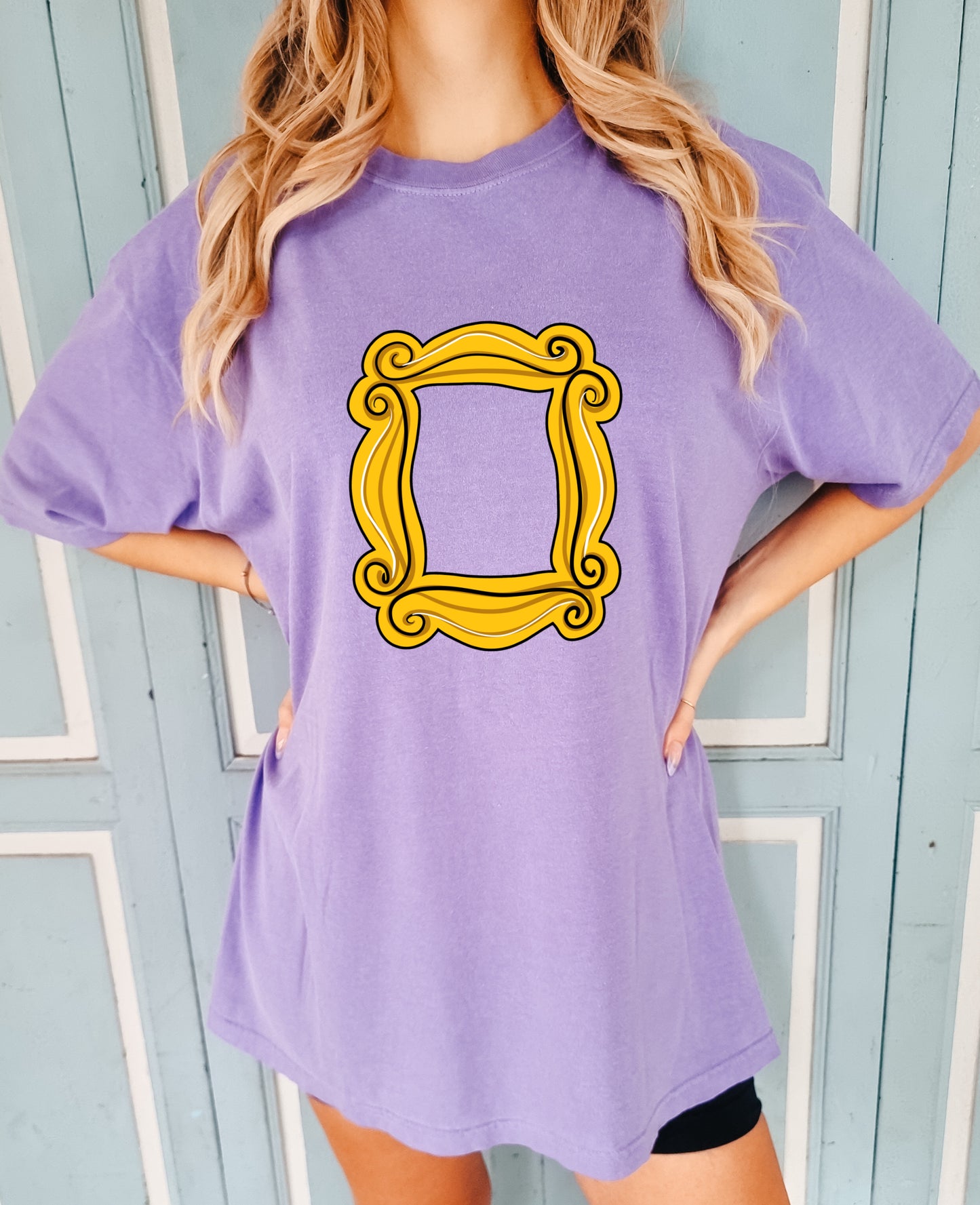 Yellow Frame Pocket/Back Tee