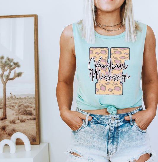 Tan Cheetah Vancleave Letters
