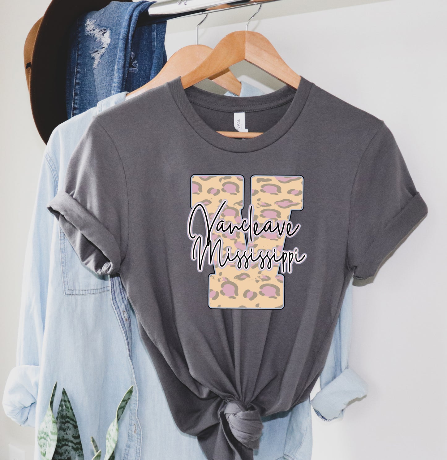 Tan Cheetah Vancleave Letters